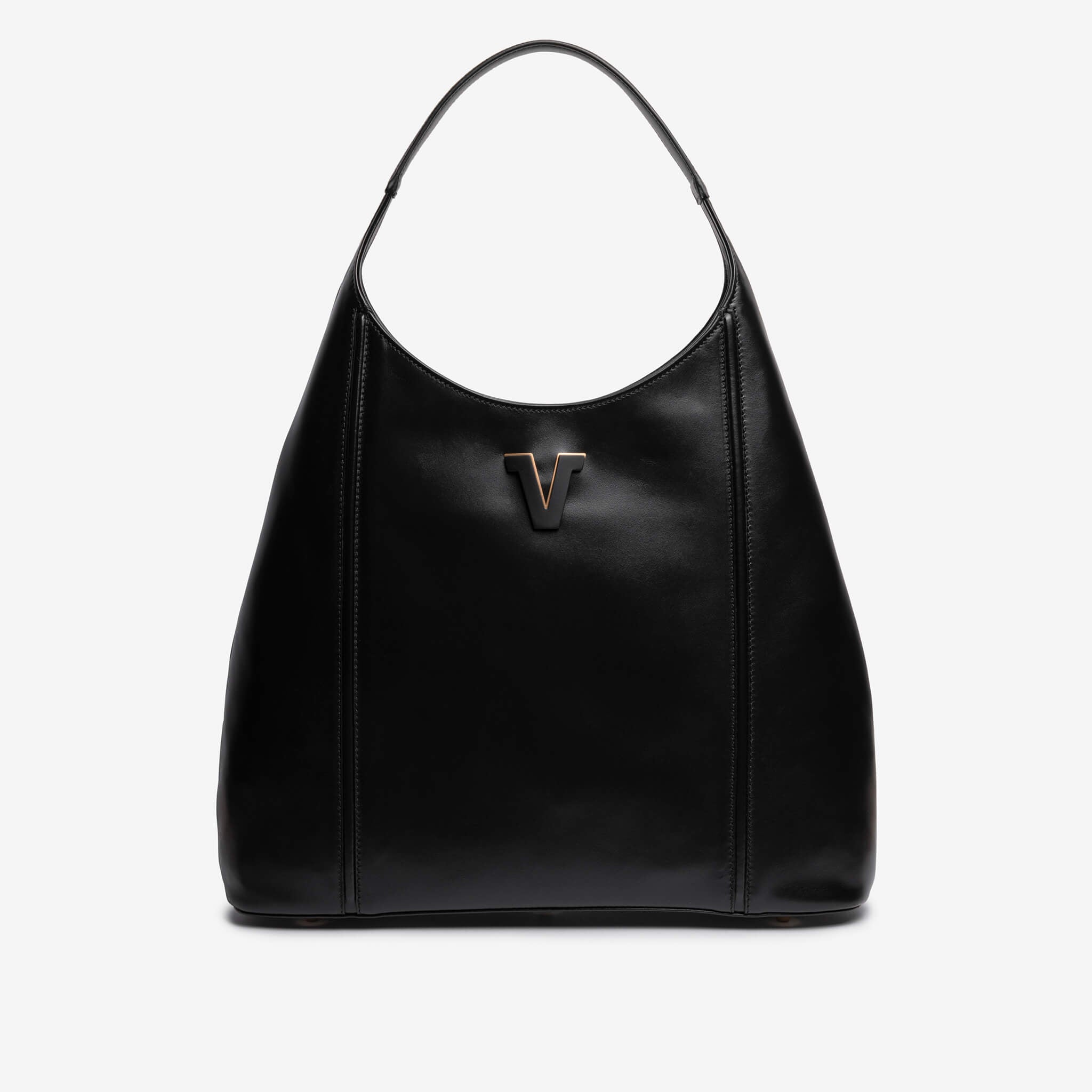 Lola | Borsa a spalla in pelle liscia cuoio