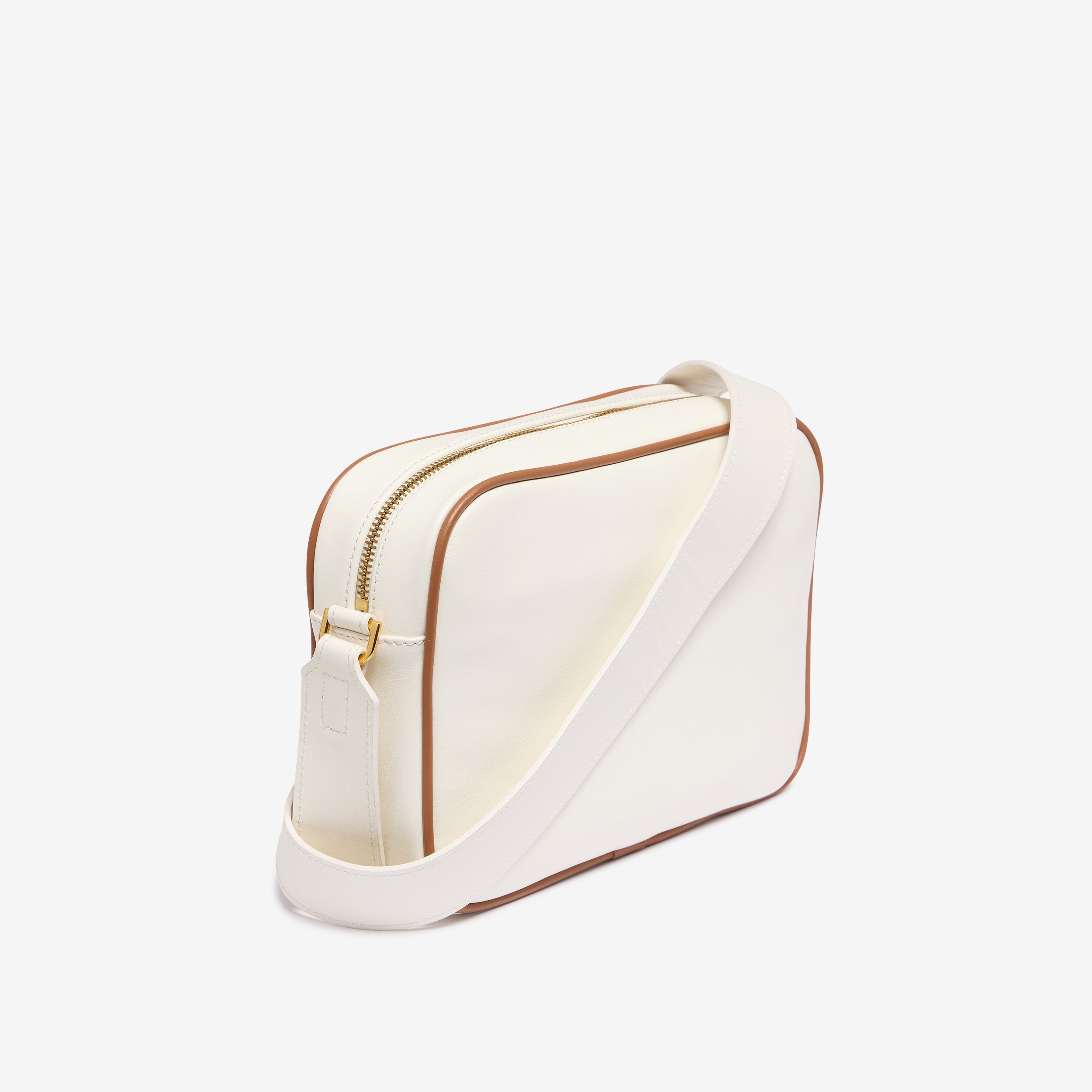 Carla BI | Leather bag white-tan