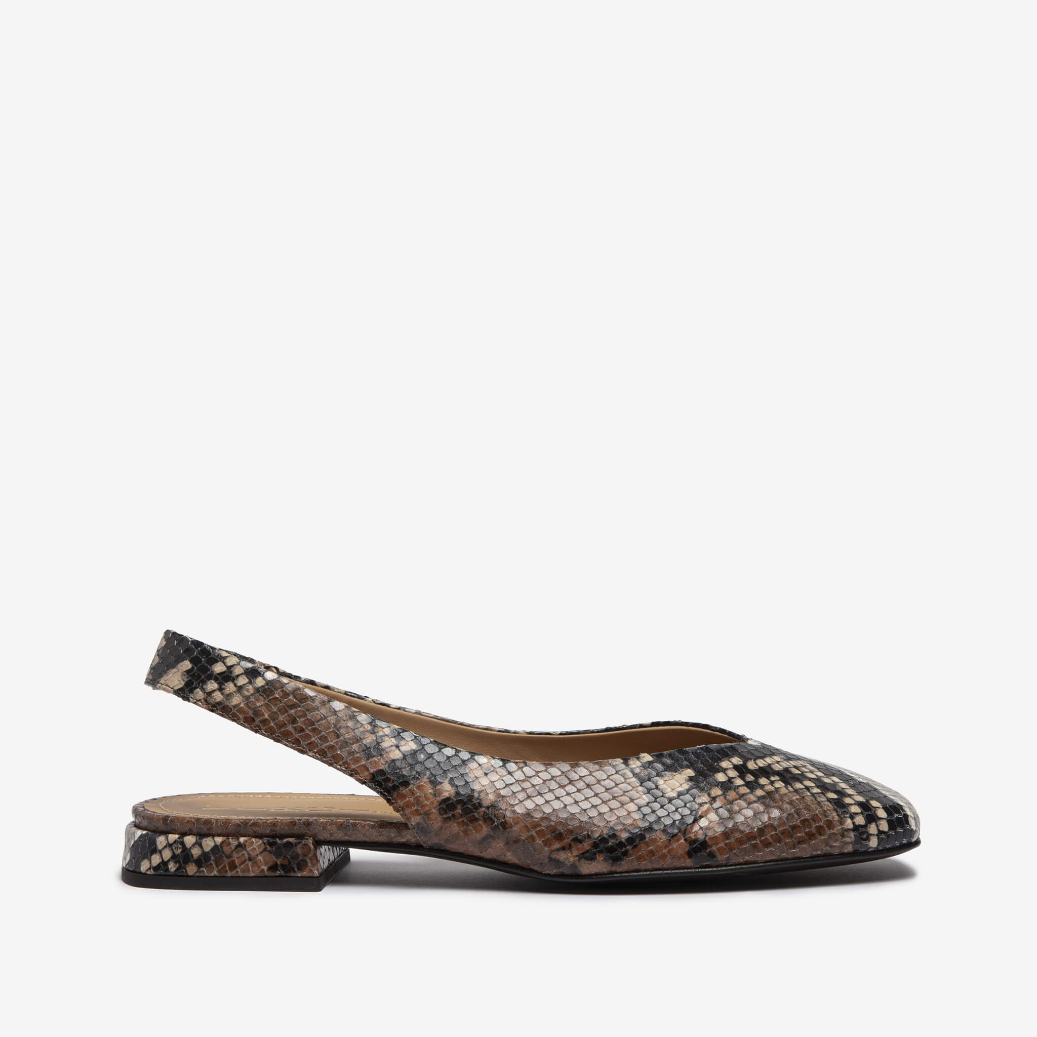 Feliciana | Slingback ballerina in pelle stampa pitone donna