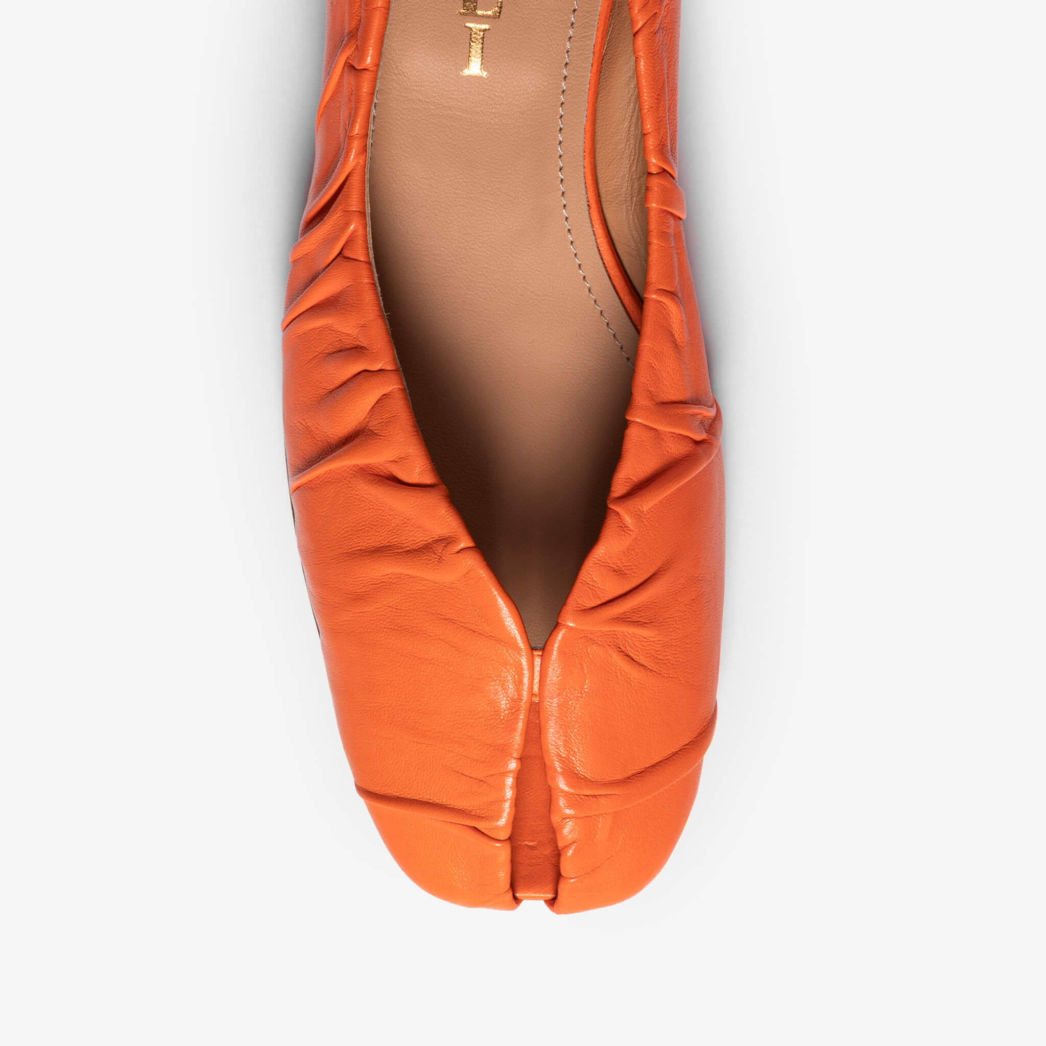Mamilia | Ballerina arricciata in nappa donna