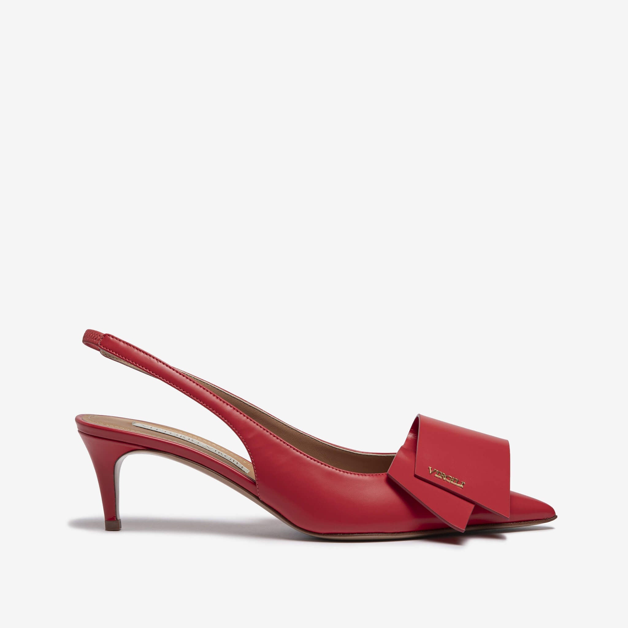 Emila | Slingback in pelle rossa donna
