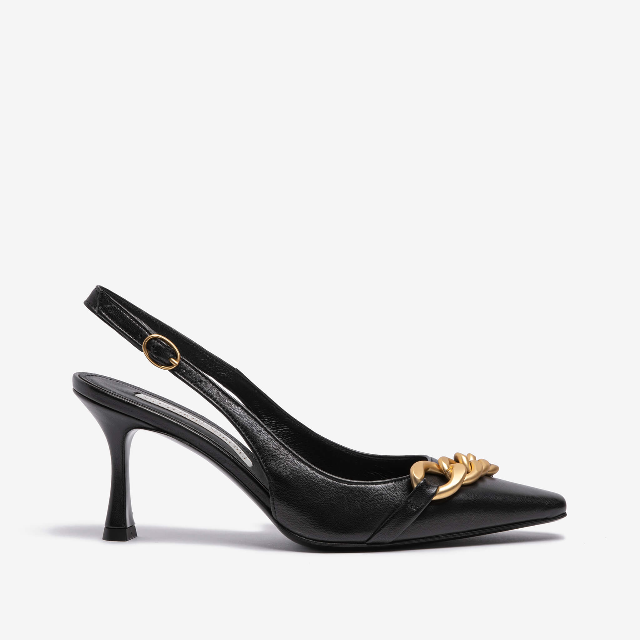 Publicia | Slingback in nappa con catena donna