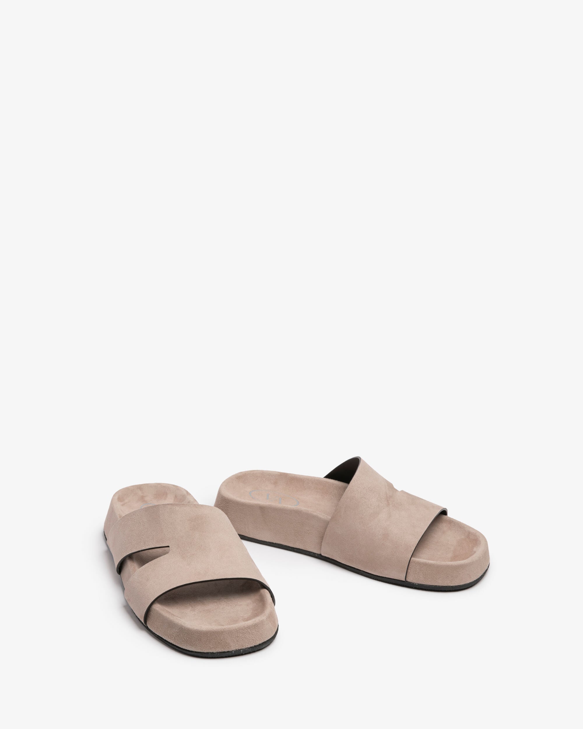 Calliena | Sandalo slide donna in camoscio di vitello