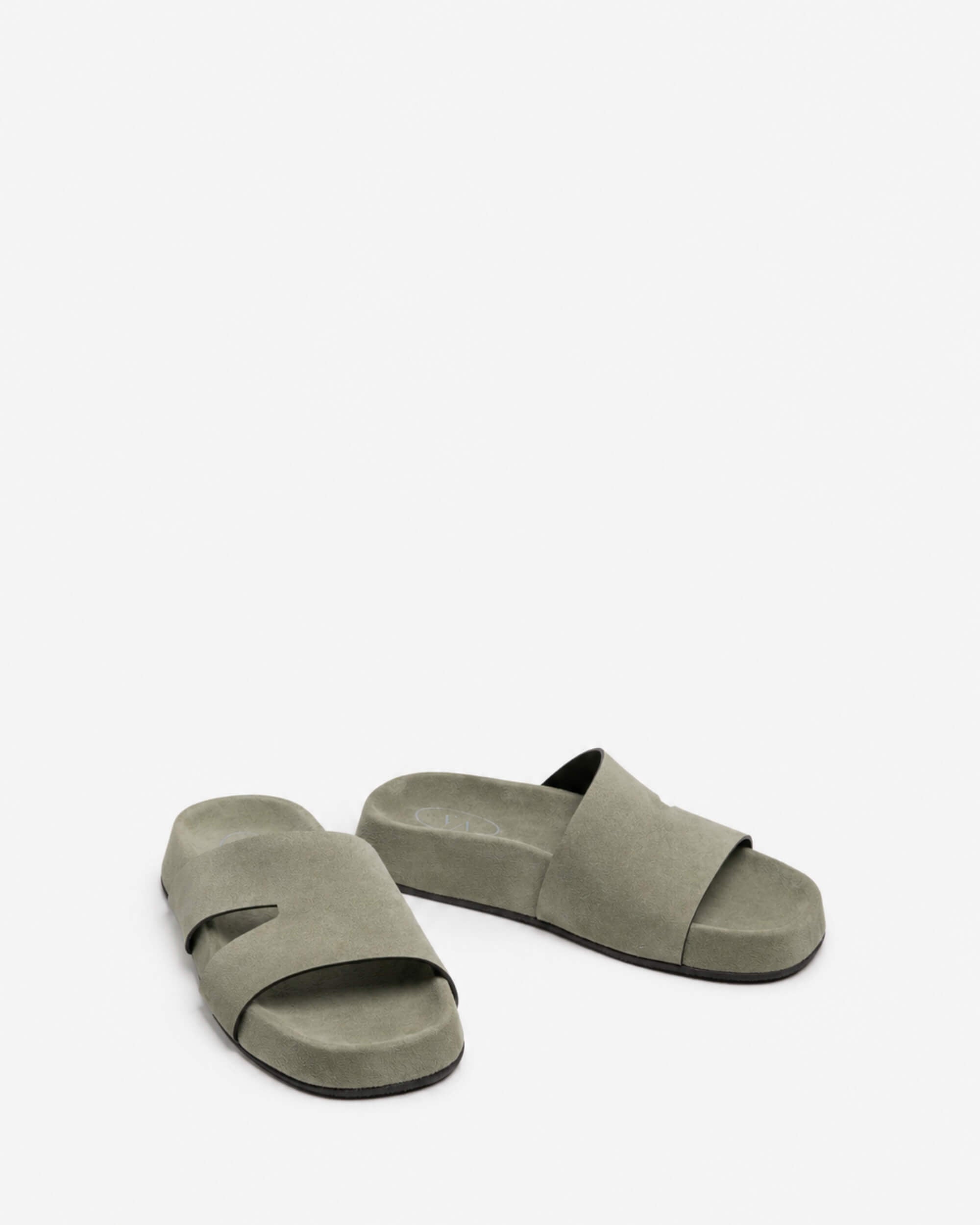 Calliena | Women's calfskin velour slide sandal