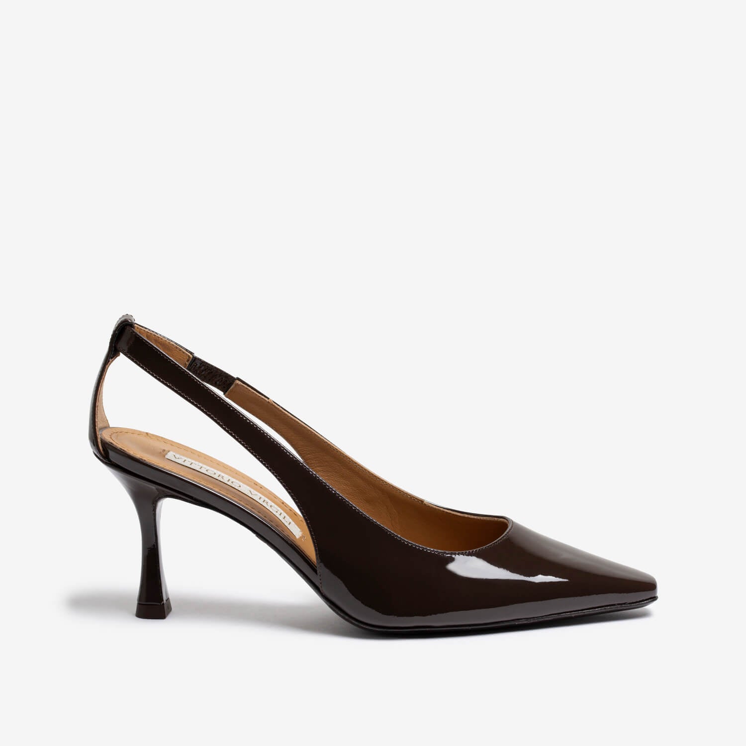 Dark brown slingback heels outlet