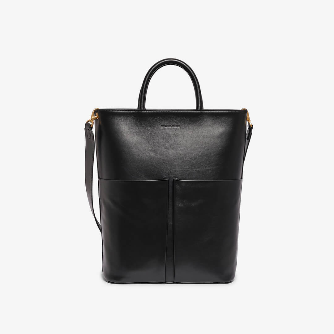 Shopping bag pelle nera hotsell