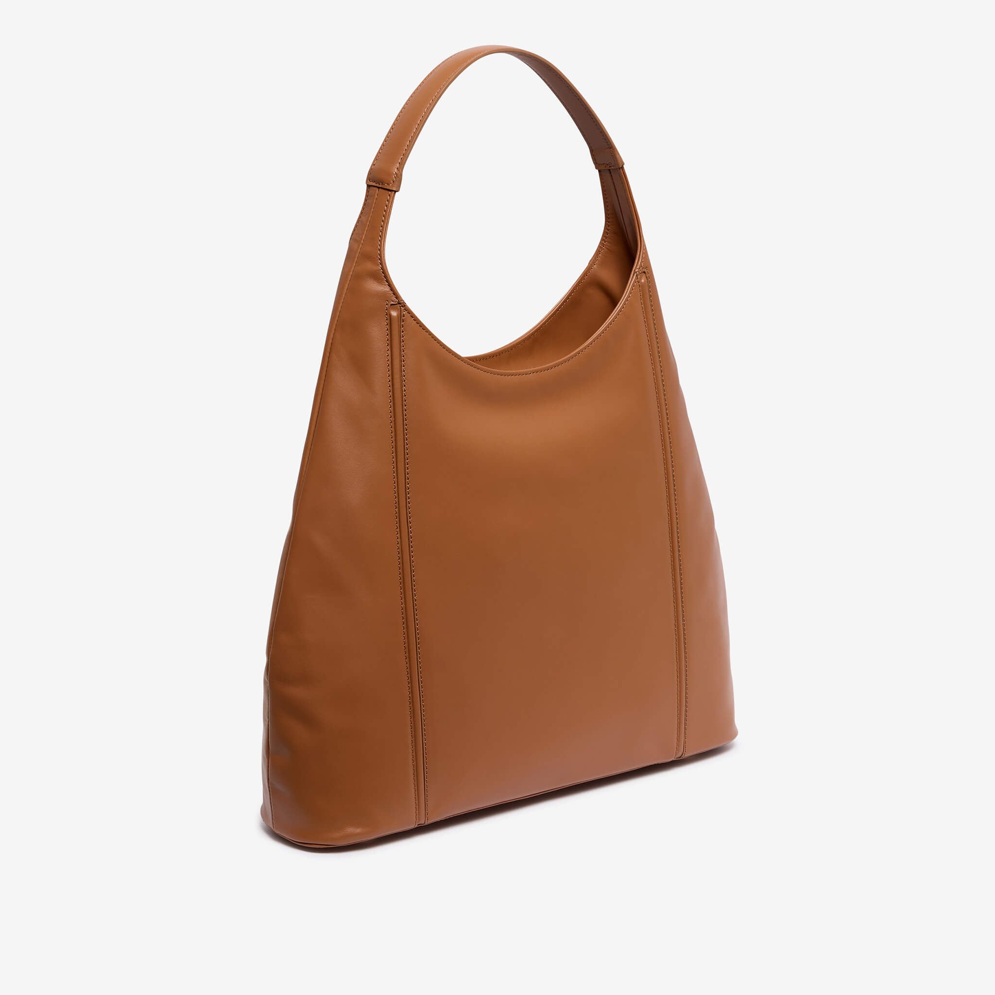 Lola | Borsa a spalla in pelle liscia cuoio