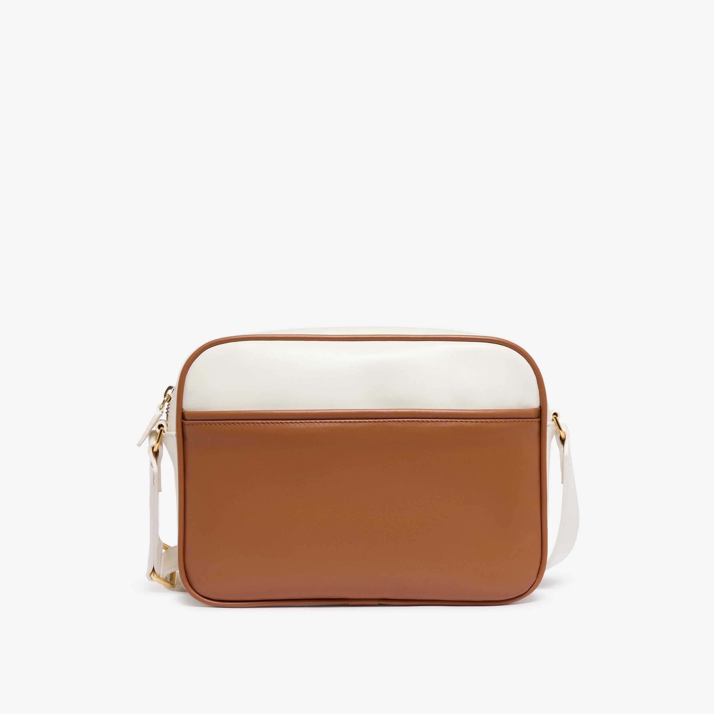 Carla BI | Leather bag white-tan