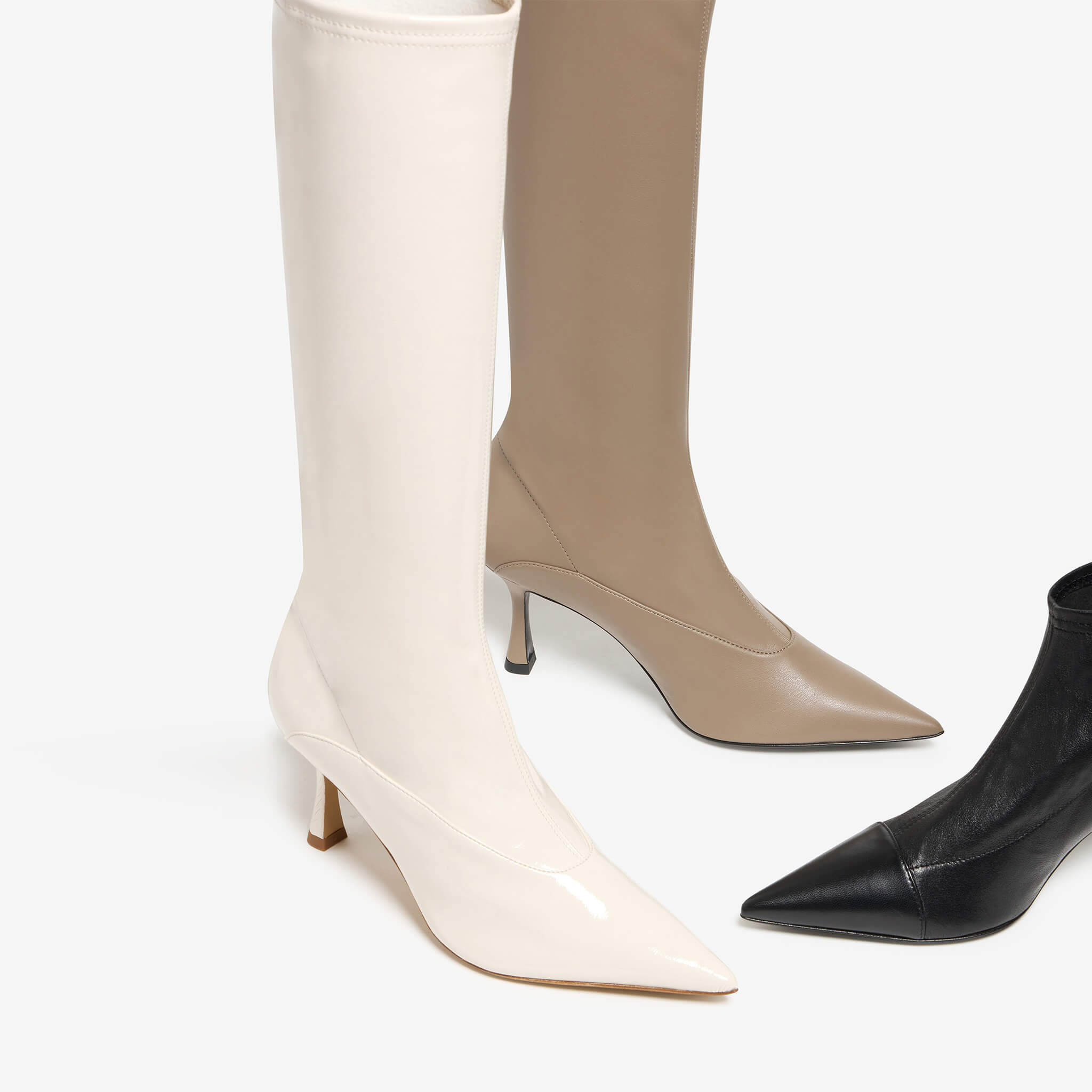 Plinia | Stivale elasticizzato in tessuto donna