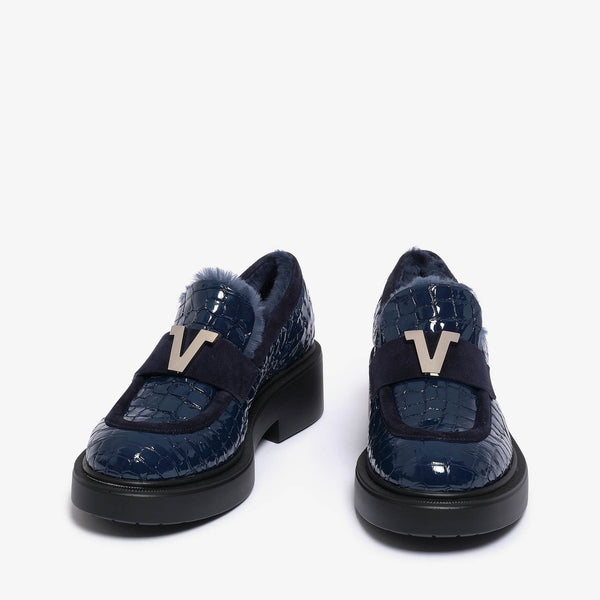 Shop Louis Vuitton 2022 SS Monogram Moccasin Loafers Leather Logo