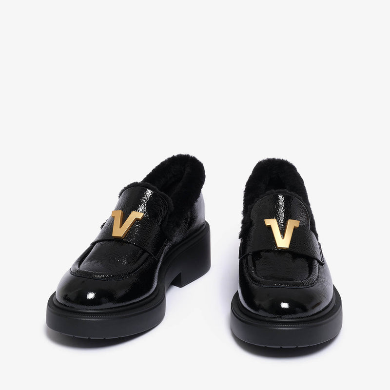 Louis Vuitton Academy Flat Loafers Monogram Black/White 38.5