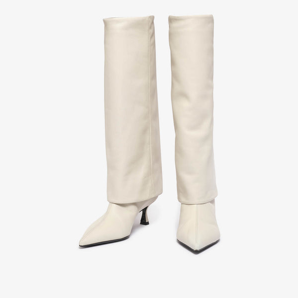 Galla | White bone women's leather boot