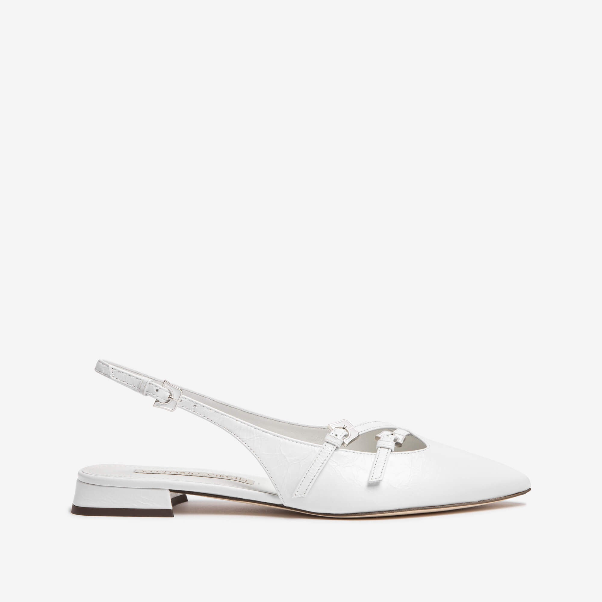 Pomponia | Ballerina sling back in pelle donna