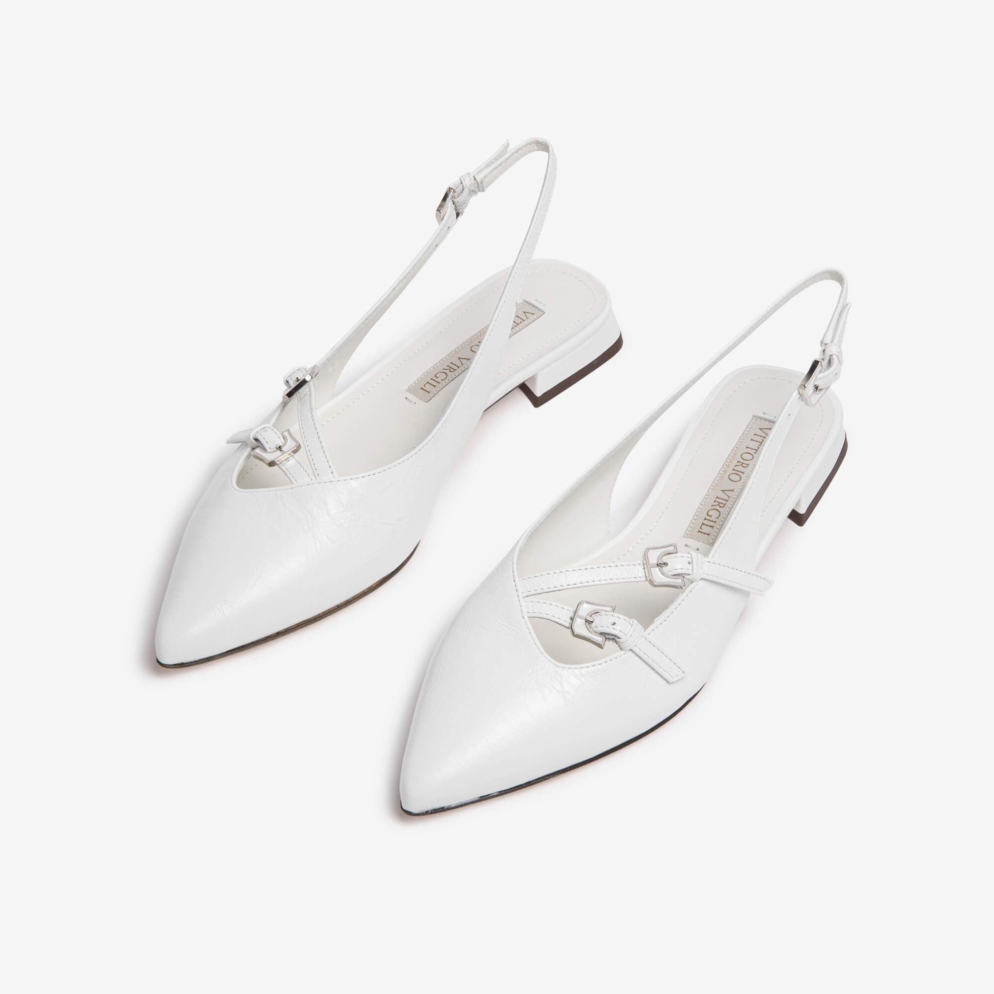 Pomponia | Ballerina sling back in pelle donna