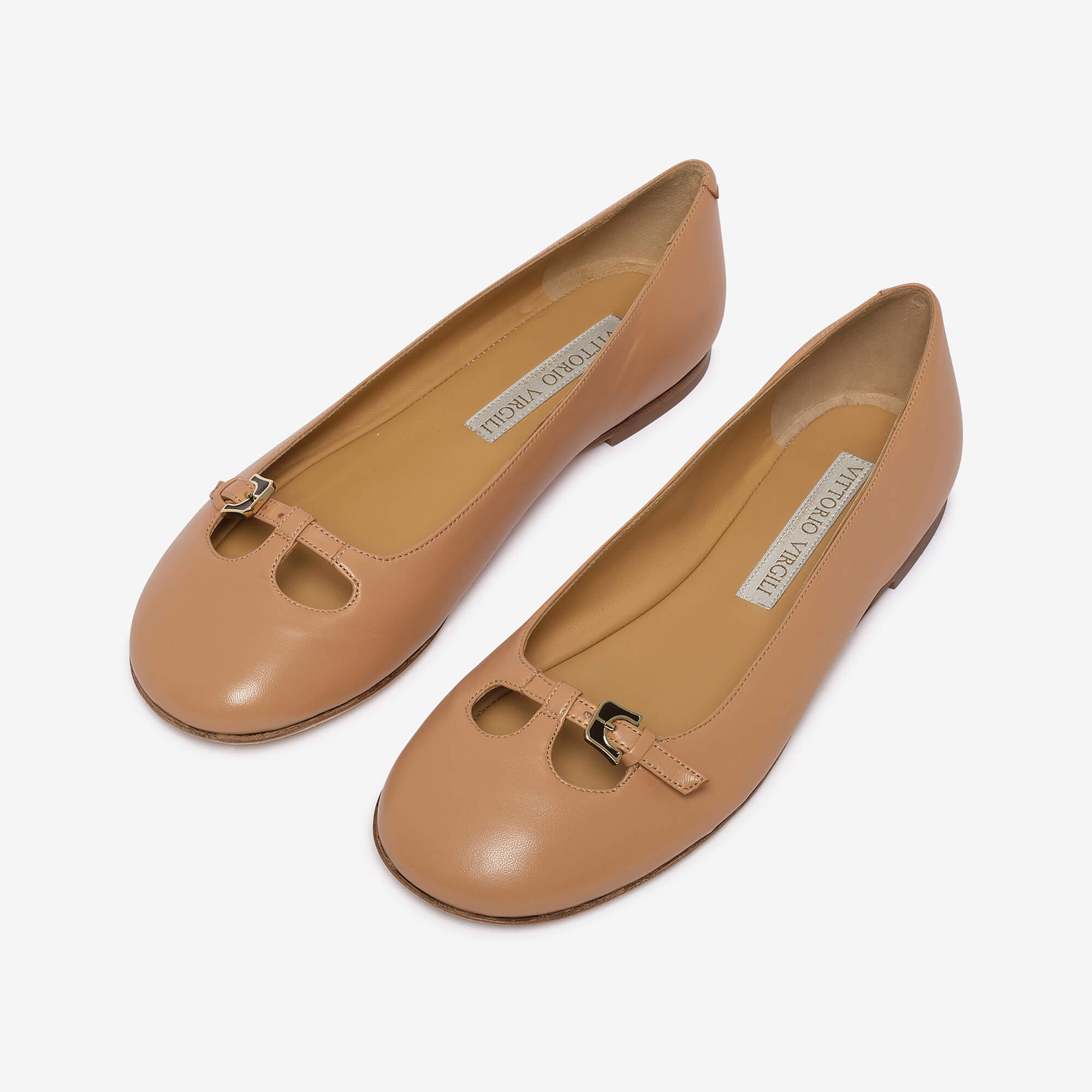 Zenaïs | Women's leather ballet flat