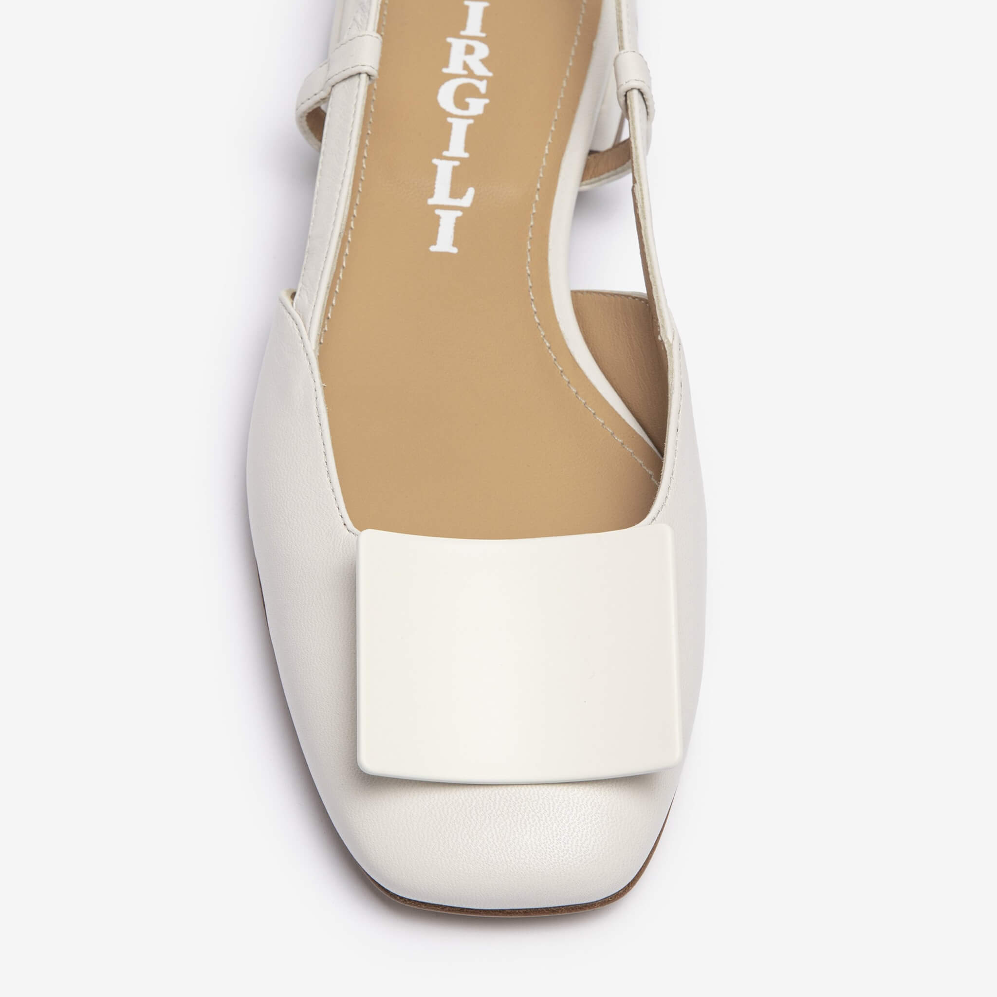 Numisia | Ballerina slingback in nappa con accessorio donna
