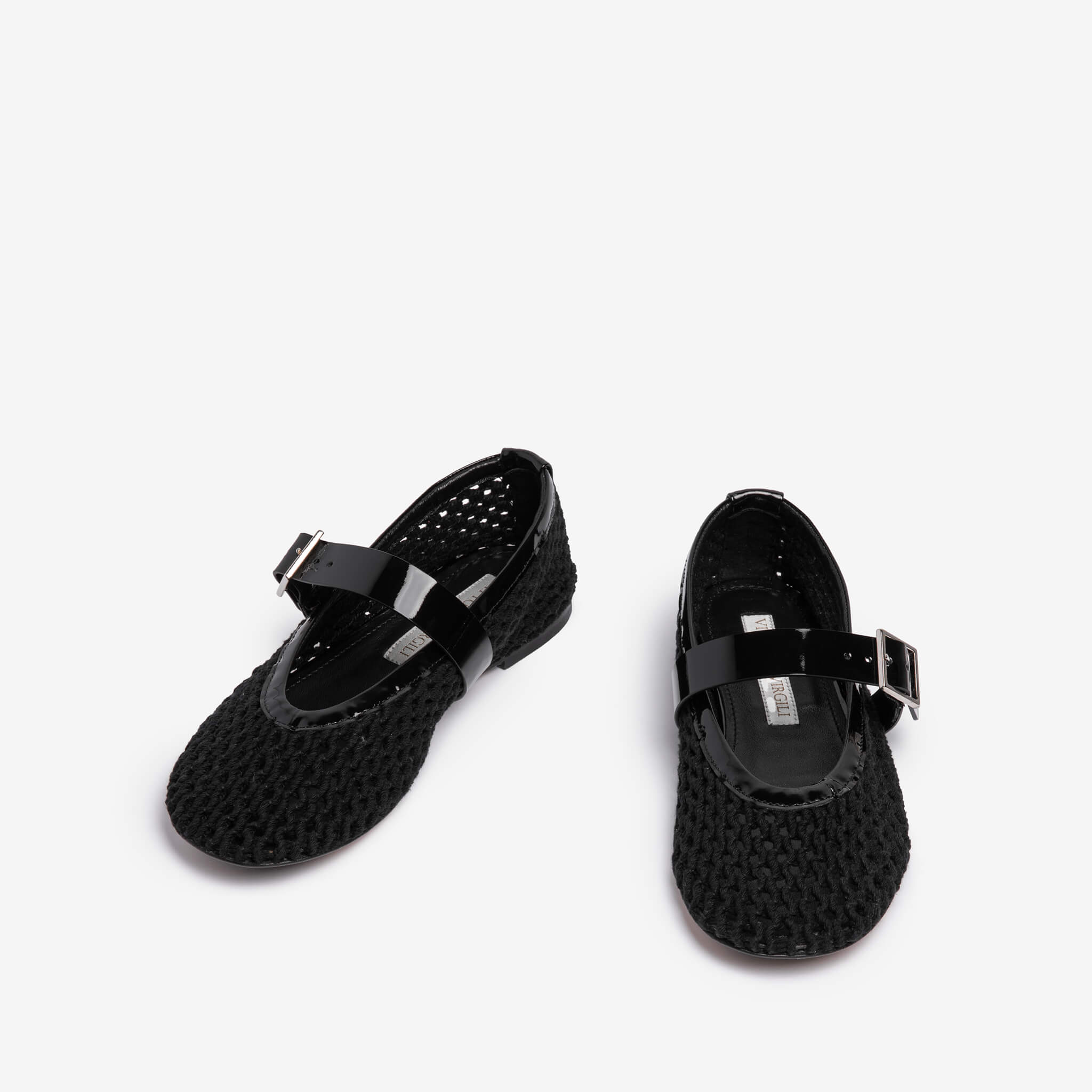 Pilia | Women's fabric-patent leather ballet flat