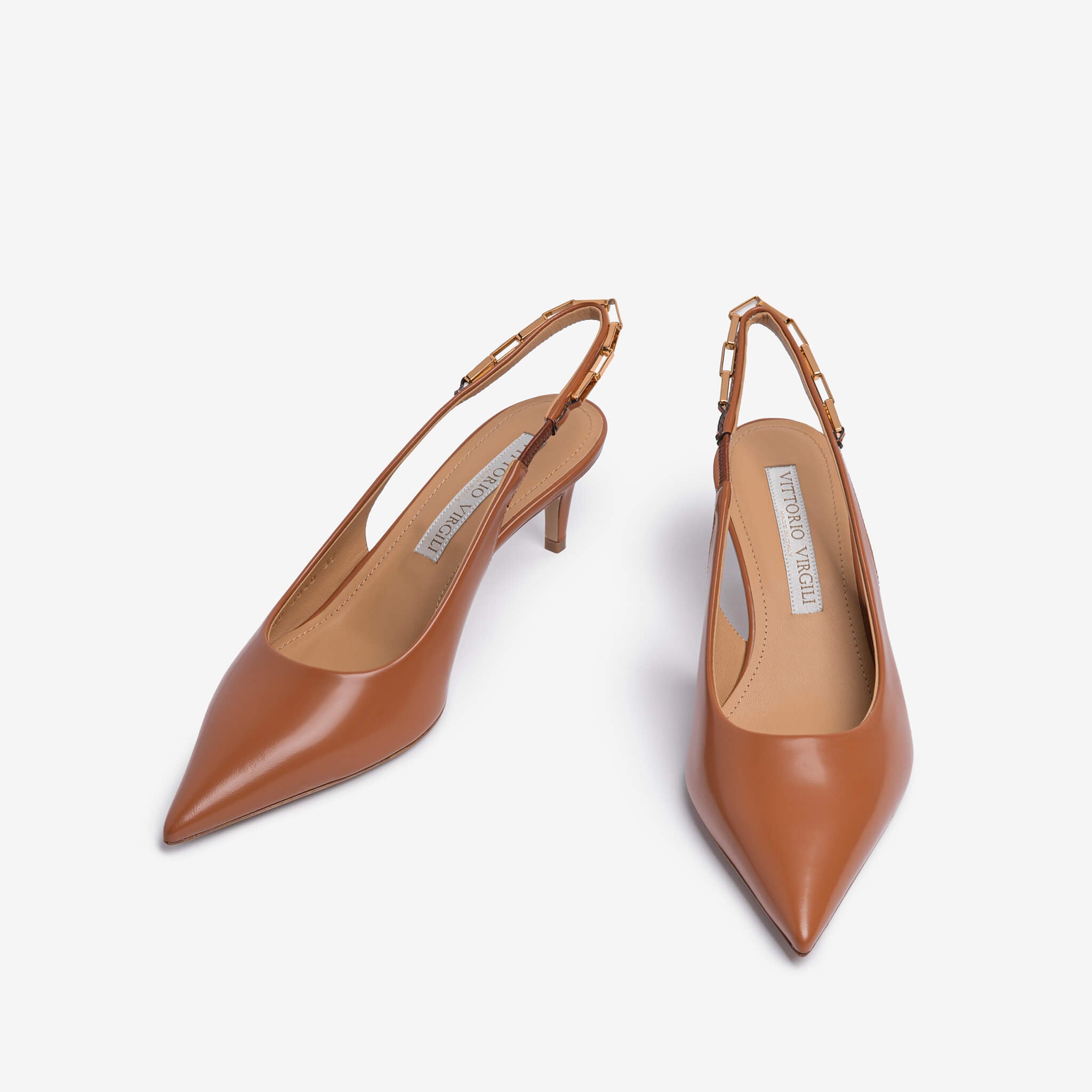 Gegania | Décolleté slingback in pelle di vitello spazzolata donna