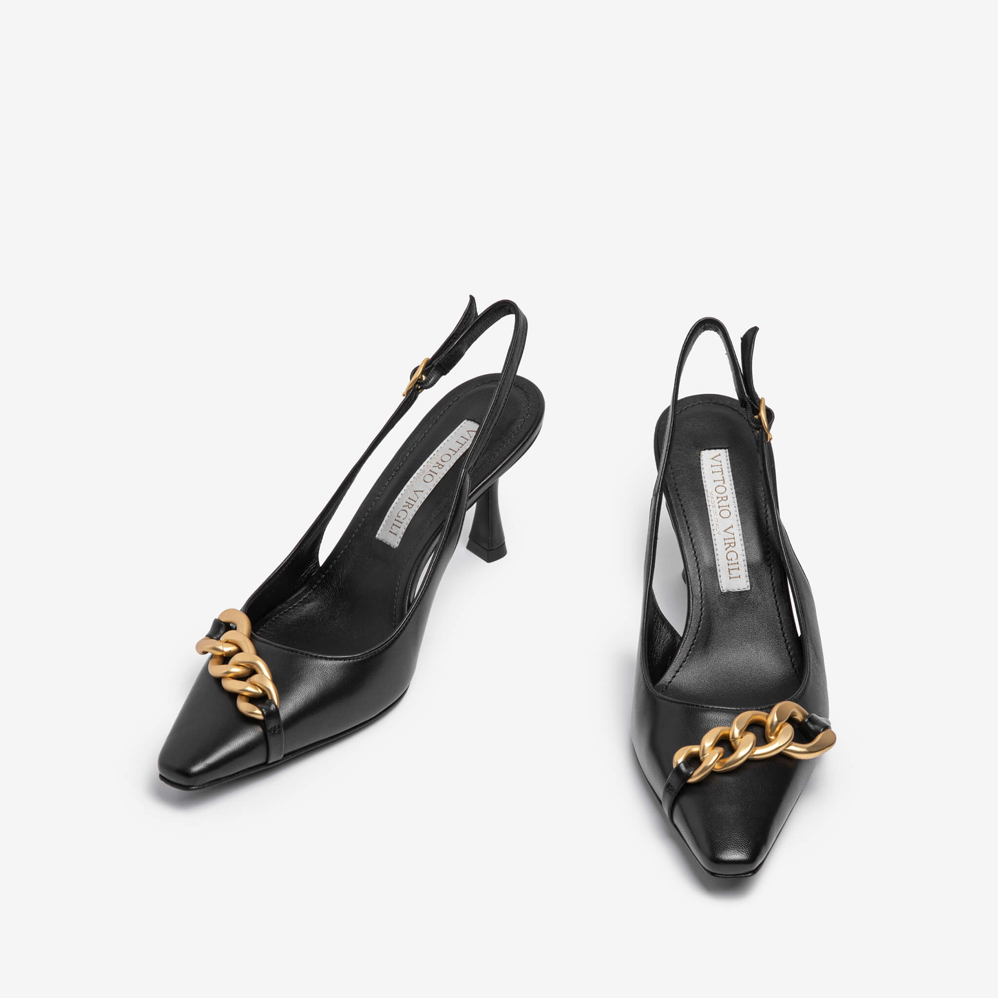 Publicia | Women's nappa leather slingback décolle