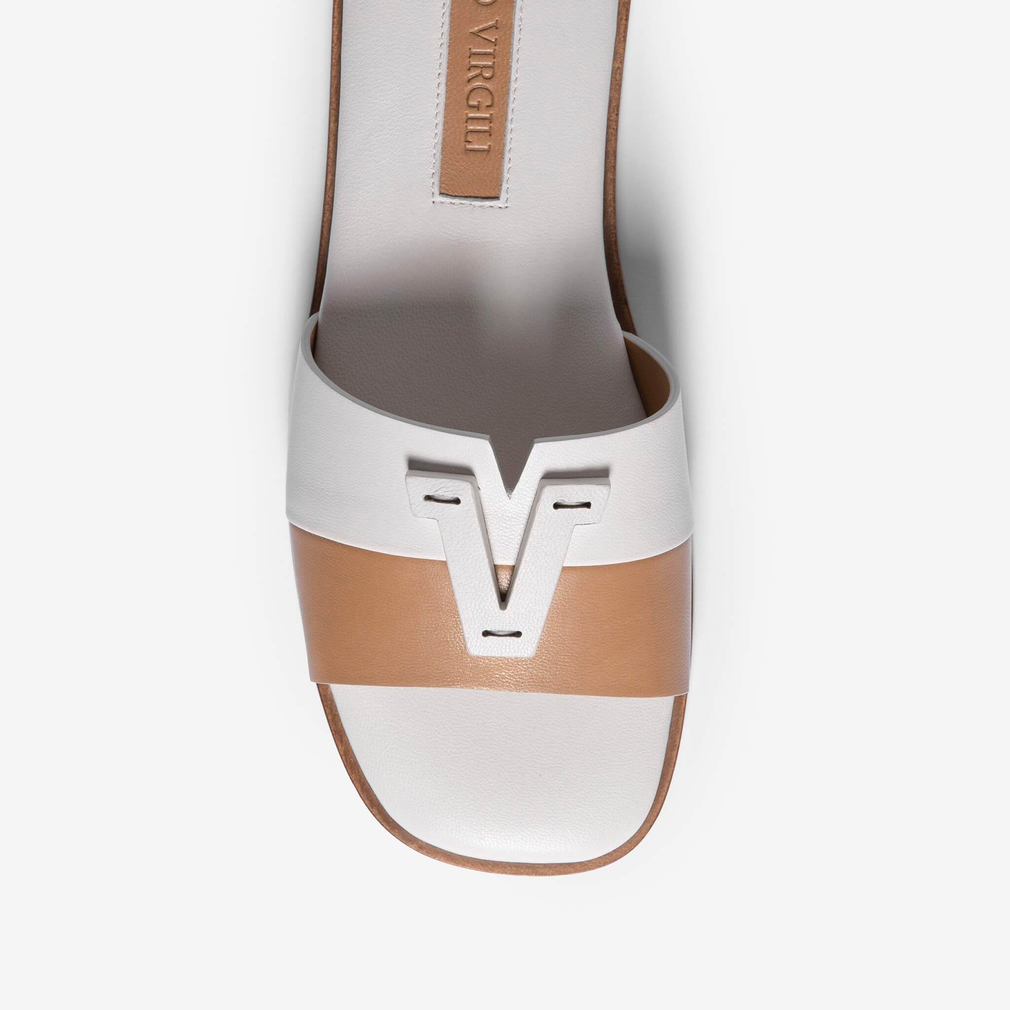 Vipsania | Sandalo bicolore in nappa donna