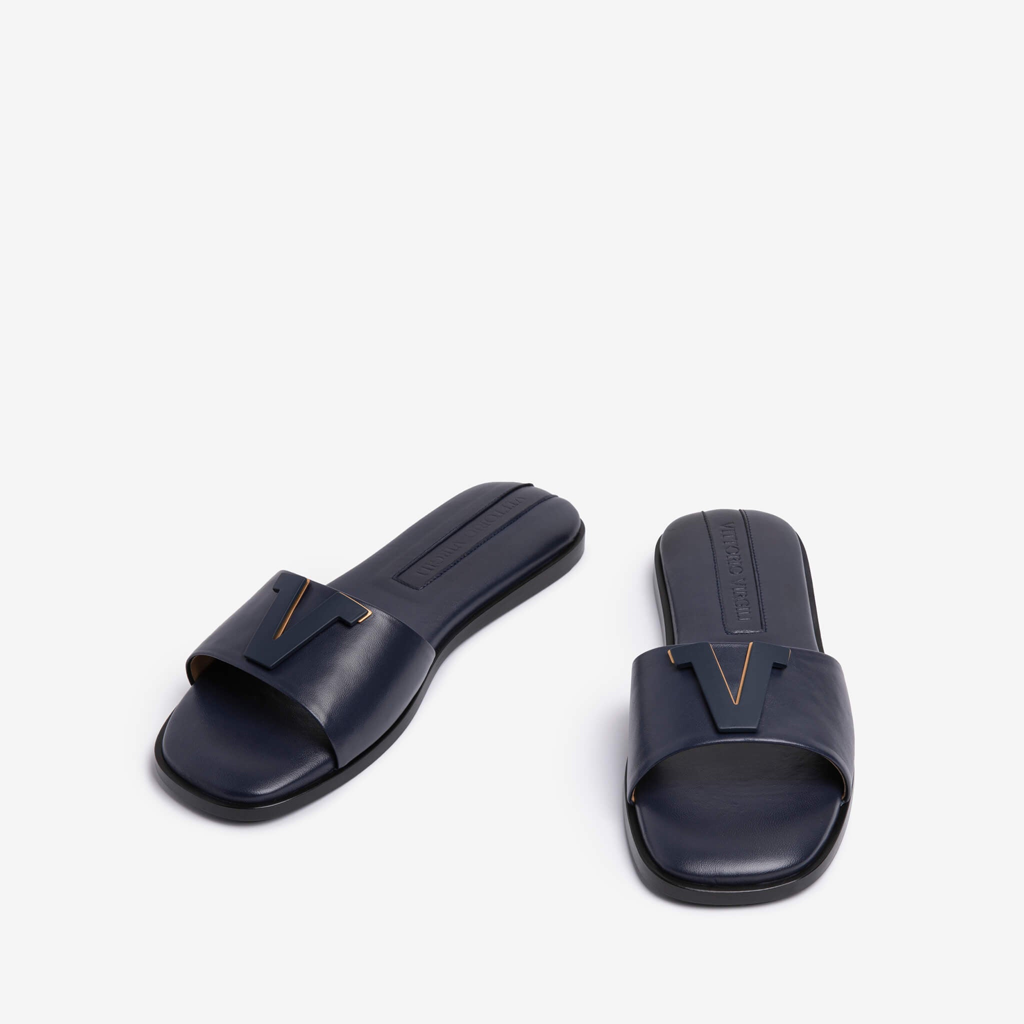 Larcia | Sandalo slider in pelle di agnello donna