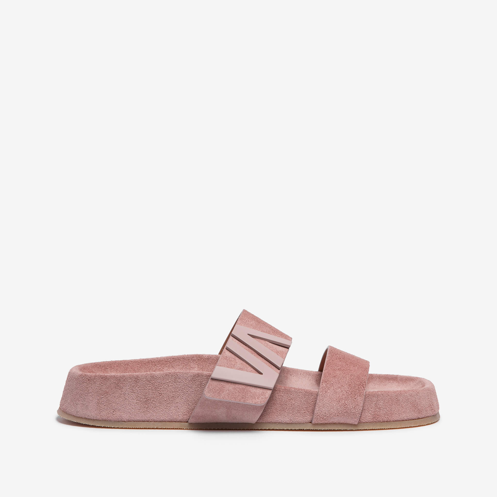 Latoria | Sandalo slider in camoscio e pelle di vitello donna