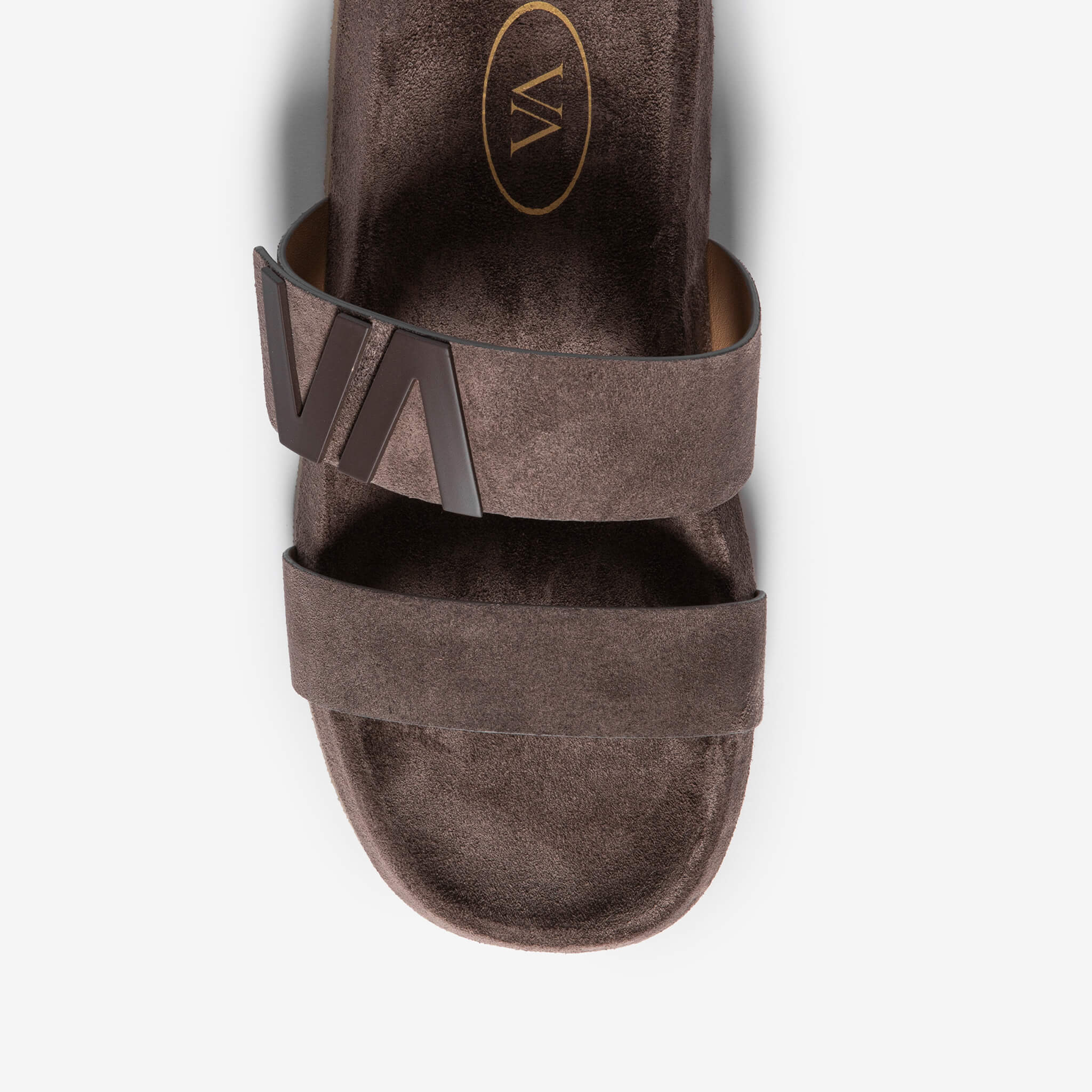 Latoria | Sandalo slider in camoscio e pelle di vitello donna