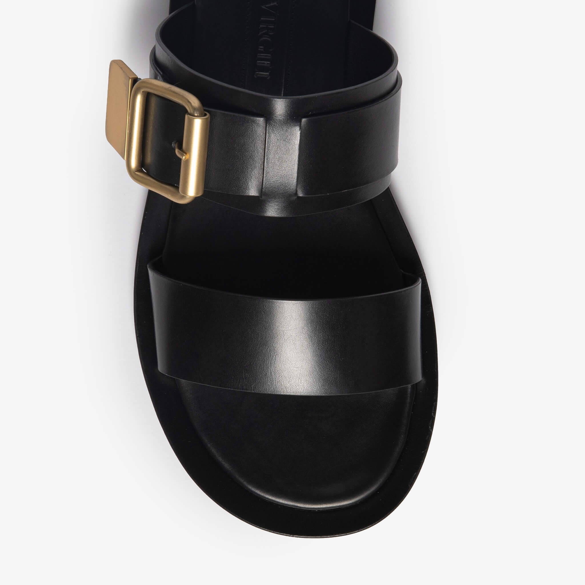 Egnatia | Sandalo in pelle con fibbia dorata donna