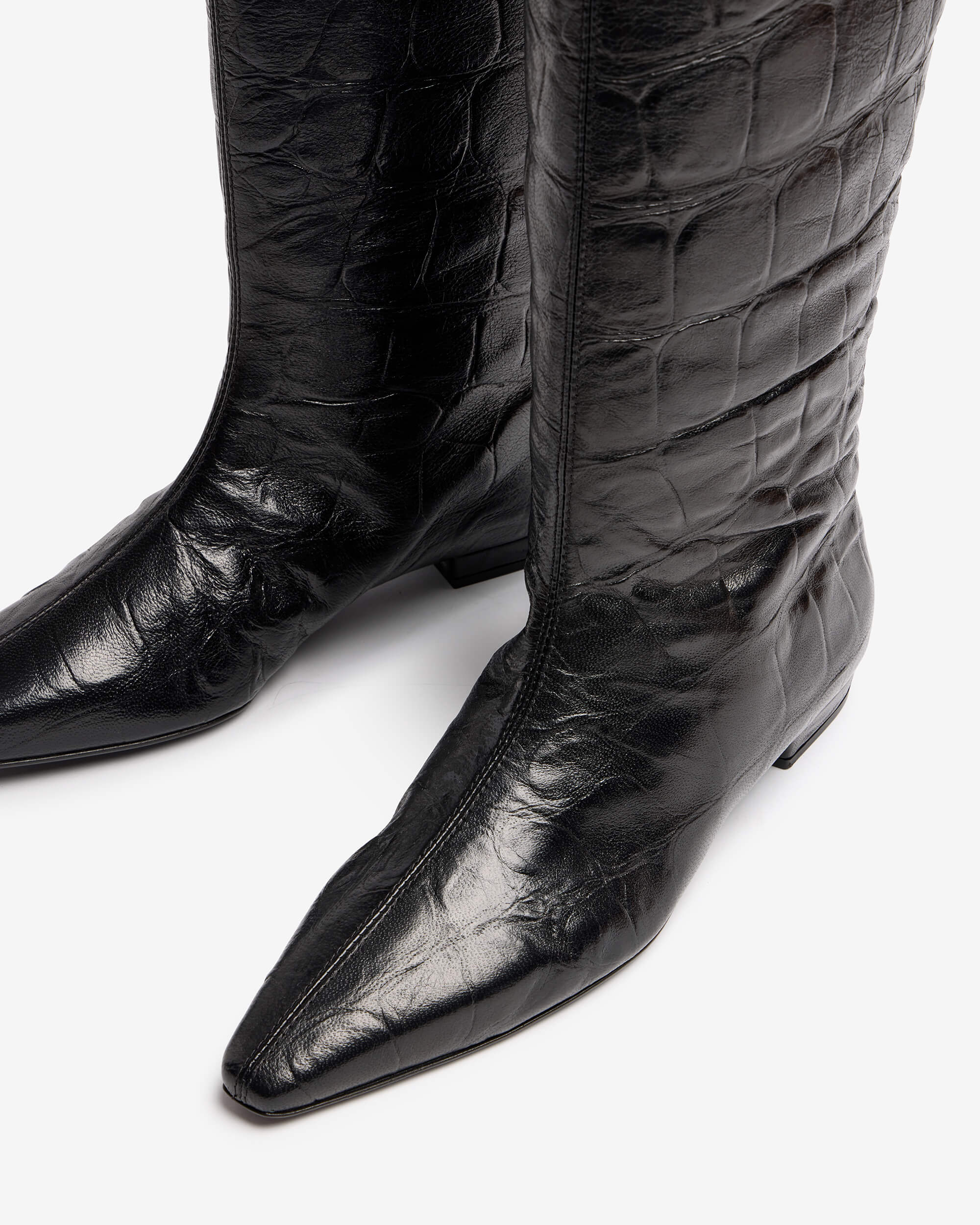 Quintilia | Women's calfskin cocco printed boot