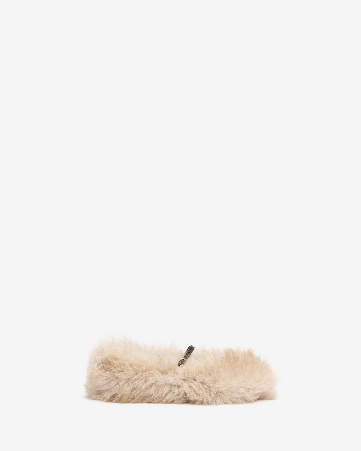 Artoria | Women's faux fur with strap in calfskin ballet flat