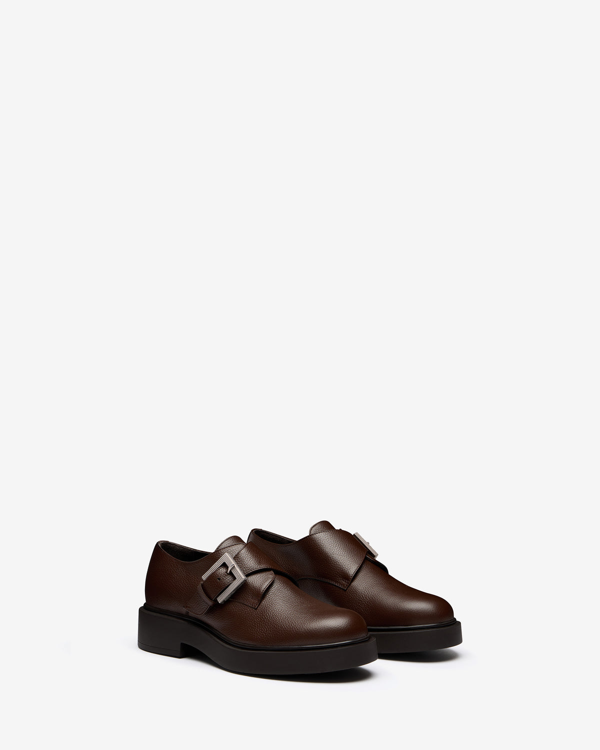 Tertullia | Women's tumbled calfskin single monk strap