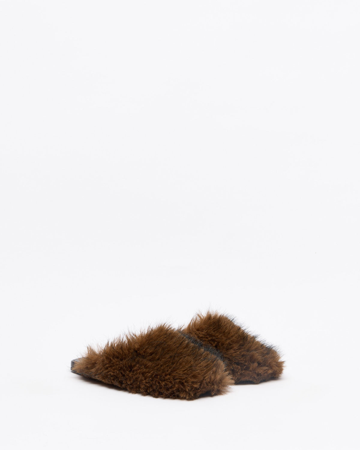 Turrania | Women's faux fur - goat mulle flat