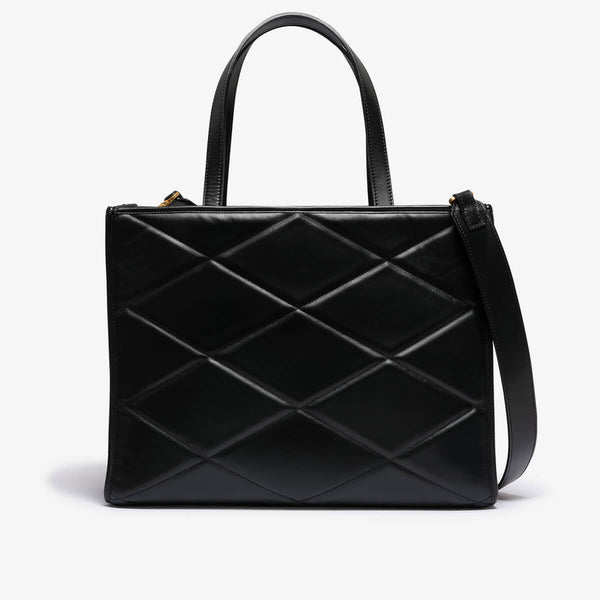 Corinne | Leather matelassé shoulder big bag