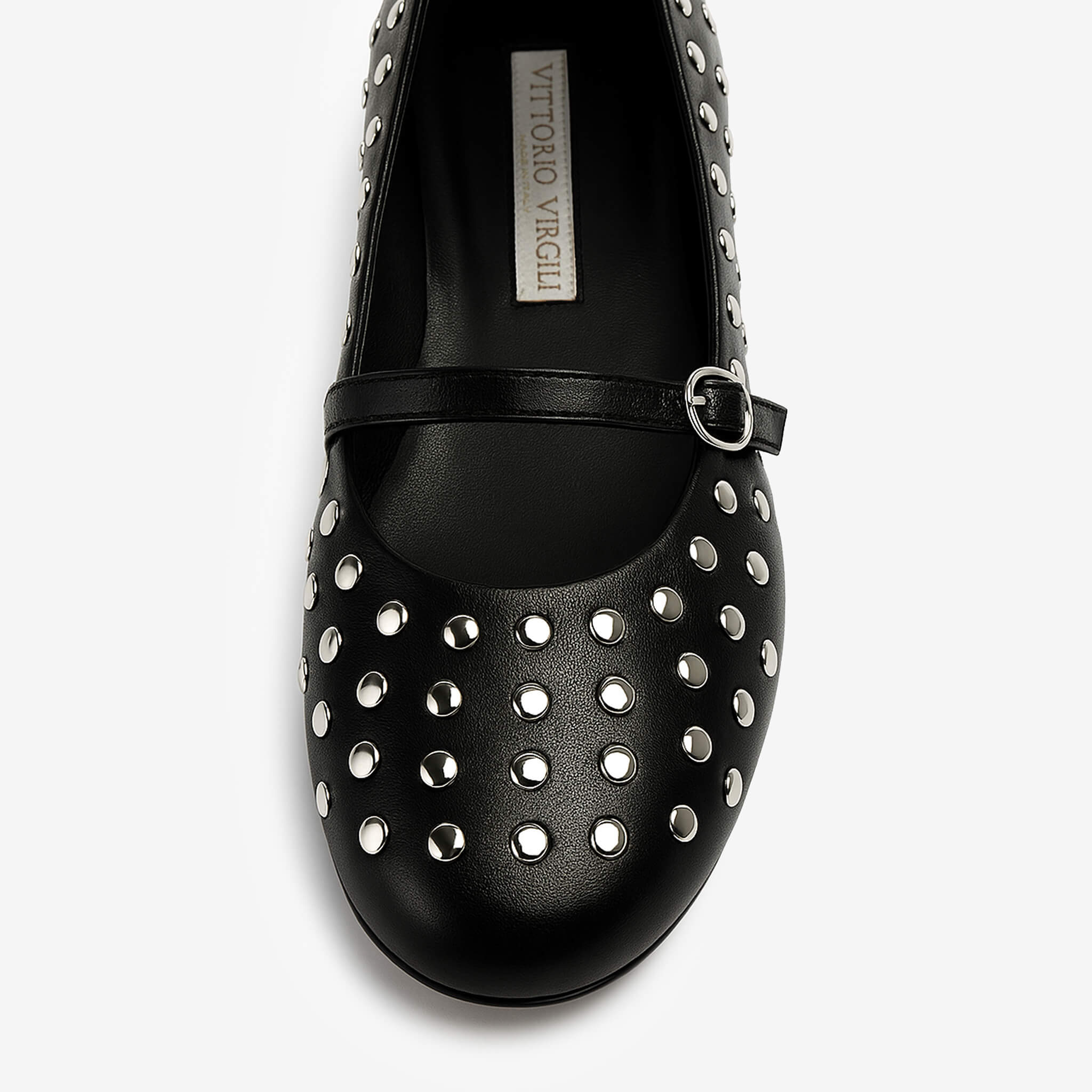 Ligaria | Ballerina in nappa con borchie donna