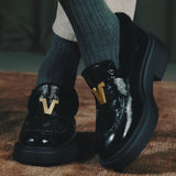 Agrippina | Women's leather moccasin with fur