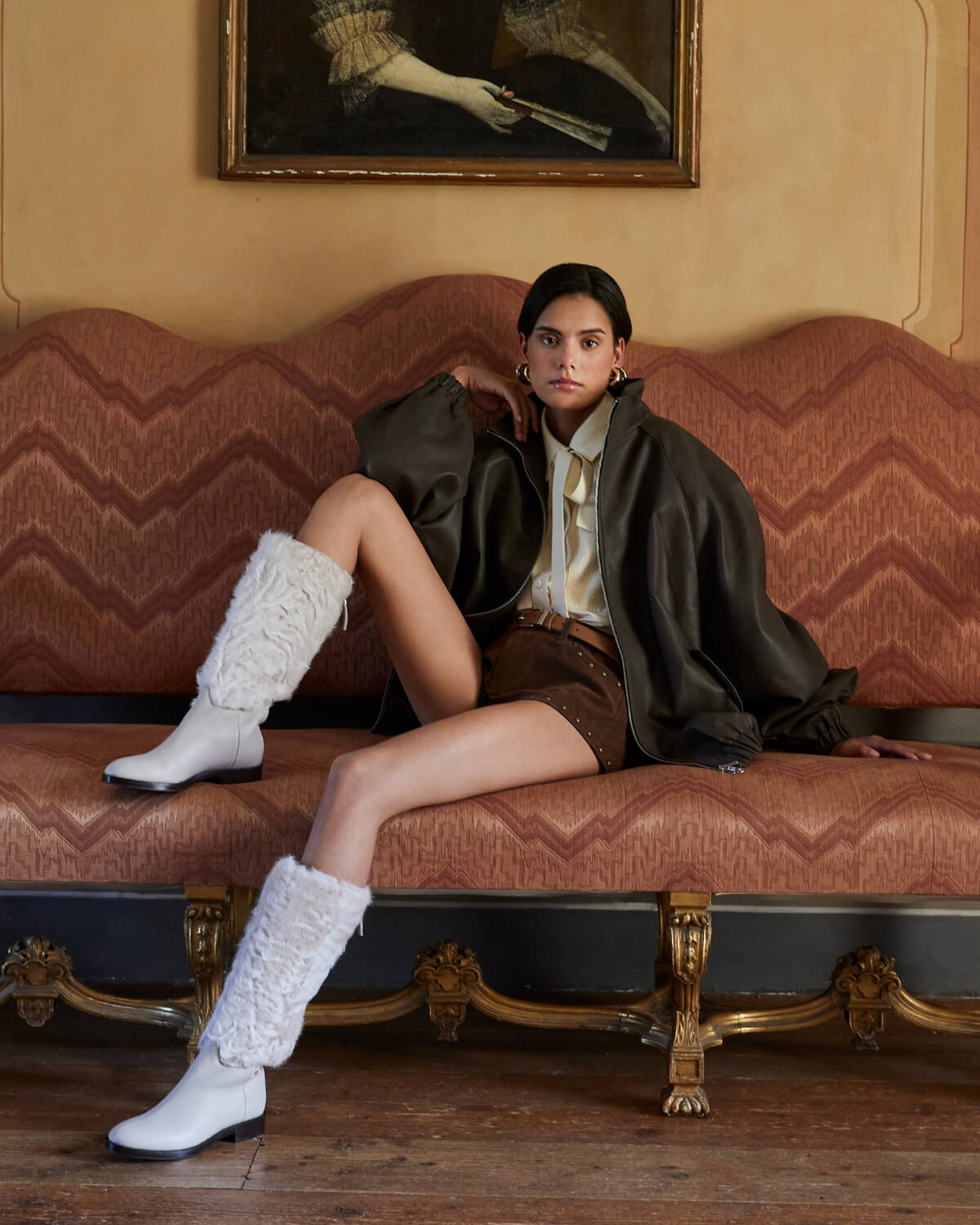 Fonteia | Women's nappa leather-fur boot