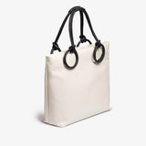 White pvc Nicole shopping bag