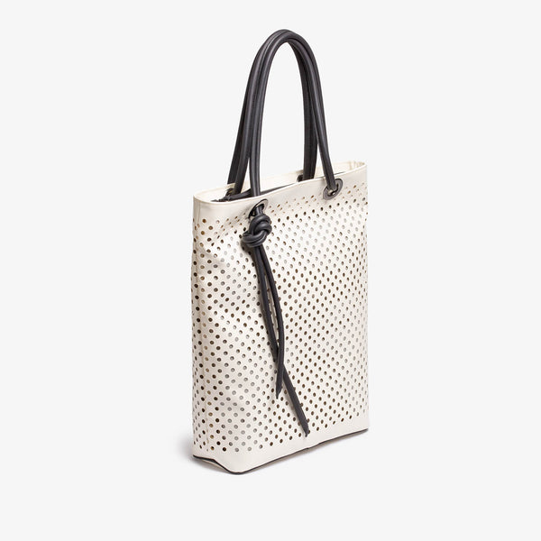 Shopping bag Lola in pvc color bianco