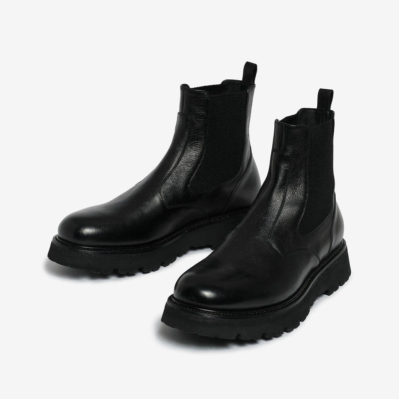Black men's chelsea boot
