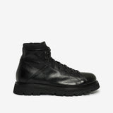 Stivaletto stringato uomo nero