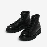 Stivaletto stringato uomo nero