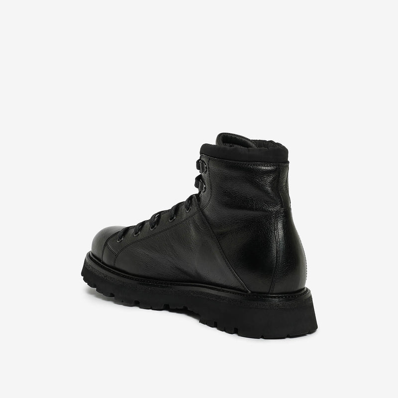 Stivaletto stringato uomo nero