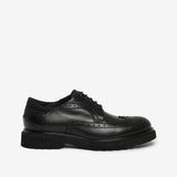 Black men's lace up derby