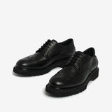 Black men's lace up derby