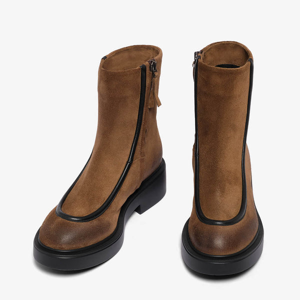 Ankle boot in camoscio donna