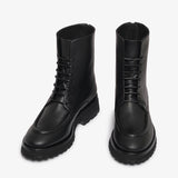Ankle boot in pelle nero donna