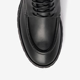 Ankle boot in pelle nero donna
