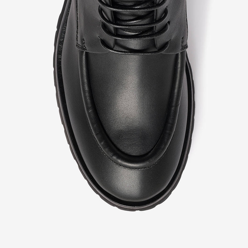 Ankle boot in pelle nero donna