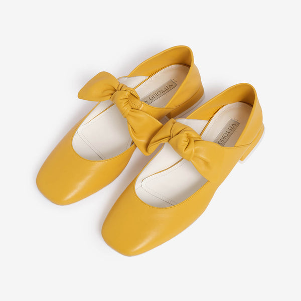 Ballerina in pelle donna mango