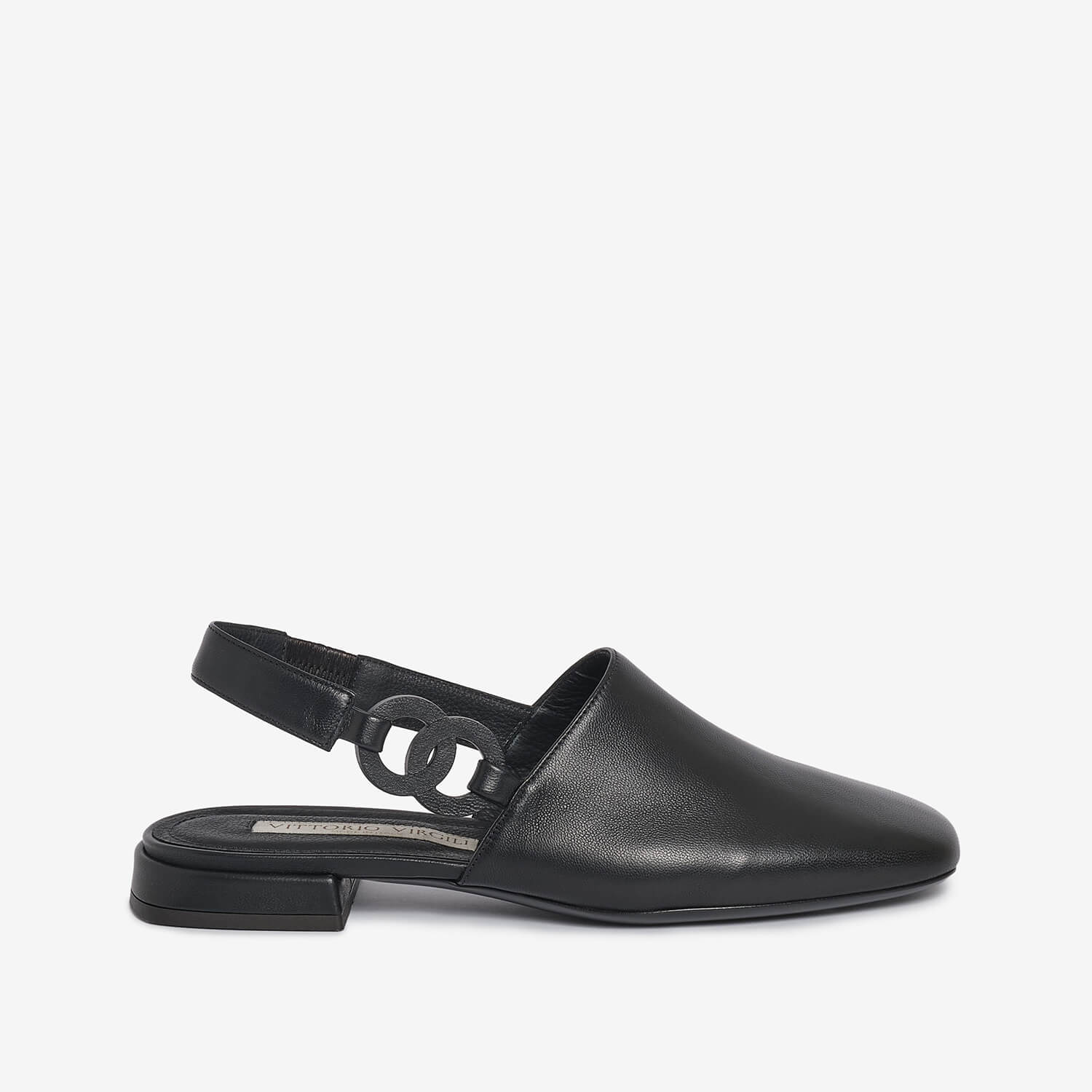 Mocassino sling back in pelle donna 